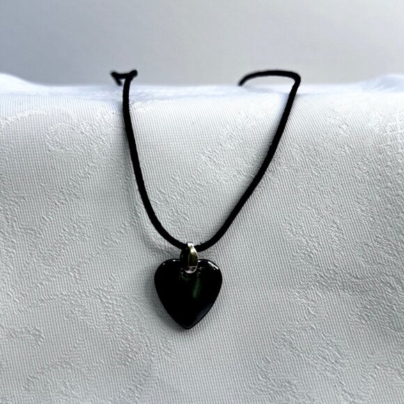 Hematite Heart Necklace - Picture 2 of 4
